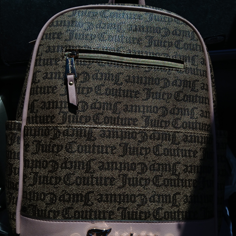 Juicy Couture Brown and Pink Backpack